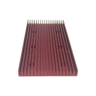 Custom 6063 Aluminum Extrusion Parts Heat Sink With Drilled Mounting Holes
