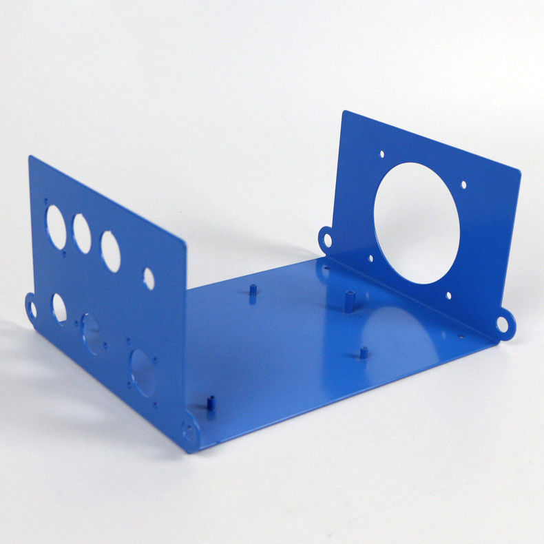 Custom Glossy Powder Coated Sheet Metal Components Aluminum Panels For Housings